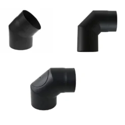 Ofenrohr Ø 120 Mm | Schwarz | Rohrwinkel
