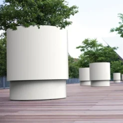 Pflanzkübel ADEZZ EXTEND Rund | Aus Aluminium -Ecopots Verkäufe pflanzkuebel adezz extend aluminium weiss milieu 6 108198