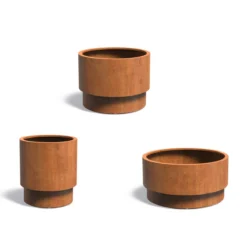 Pflanzkübel ADEZZ EXTEND Rund | Aus Cortenstahl