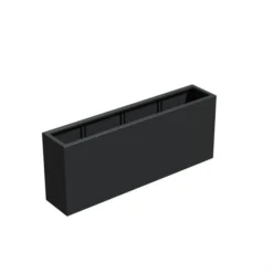Pflanzkübel ADEZZ CARREZ Rechteckig | Aus Aluminium -Ecopots Verkäufe pflanzkuebel adezz florida schwarzgrau 200x40x80 3 72643