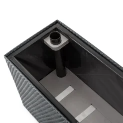 Pflanzkübel Rattan-Art Terrace | Eckig | Aus Polyrattan | Mit Bewässerungssystem -Ecopots Verkäufe pflanzkuebel rattan art terrace anthrazit detailjpg 4 137747