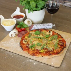 Pizzastein SENDEO Aus Cordierit | Set Mit Pizzaschieber 12 Pizzastein SENDEO Aus Cordierit | Set Mit Pizzaschieber -Ecopots Verkäufe pizzastein sendeo cordierit milieu 6 22766